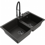 K&ouml;&ouml;givalamu Mexen Tomas, graniit, 80 cm x 50 cm x 19 cm, kuldne/must/kroom