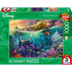 Pusle Schmidt Thomas Kinkade Studios Disney Ursula 58041, 49.3 cm x 69.3 cm, 1000 tk, mitmev&auml;rviline