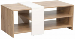 Kohvilaud Home4you Hannes, pruun v./valge v., 100 cm x 53 cm x 41.5 cm