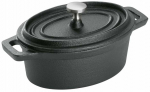 Malmpott Was Mini Cocotte Oval, 9.5 cm, 0.25 l, must v.
