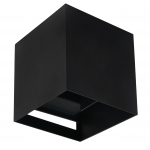 &Otilde;ue seinavalgusti LED Line Lite Cube, 6W, G9, IP65, must v., 10 cm x 10 cm