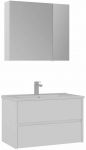 Vannitoa m&ouml;&ouml;bli komplekt Kalune Design Side 85 v2-810, valge matt v., 45 cm x 85 cm x 52 cm