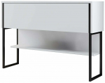 Konsoollaud Kalune Design Luxe, valge v./must v., 30 cm x 120 cm x 80 cm