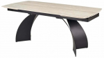 S&ouml;&ouml;gilaud pikendatav Vitrus, must v./travertine v., 180 - 260 cm x 90 cm x 76 cm