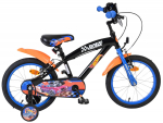 Lisaratastega laste jalgratas, laste Volare Hot Wheels Frozen 2, sinine v./oranž v., 16"