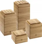 Toiduainekarbi komplekt Zwilling Bamboo 35101-400-0, pruun v., 4 tk
