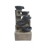 Purskkaev "Dekoratiivne v&auml;lipurskkaev", 22 cm x 19.5 cm x 39 cm, pruun v./hall v.