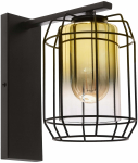 Valgusti seinale Candellux Lighting Jonera 21-49322, E27, 1 x 40 W, kuldne v. / must v.