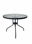 Aialaud Bistro Round, roostevaba teras/hall, 90 cm x 90 cm x 70 cm