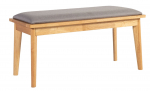 Esiku pink Home4you Jonna 10516, pruun v./hall v., 92 cm x 40 cm x 45 cm