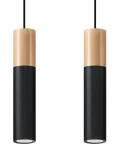 Valgusti rippuv Sollux Pablo 2, GU10, 2 x 40 W, must v./beež v. / must v.