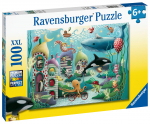 Pusle Ravensburger Underwater Wonders XXL, 49 cm x 36 cm, 100 tk, mitmev&auml;rviline