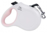 Automaatne jalutusrihm Amiplay Infini Freedom, valge/roosa, XL