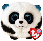 Pehme m&auml;nguasi TY Puffies Panda Bamboo, valge v./must v., 7 cm