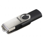 USB m&auml;lupulk Hama Rotate, h&otilde;be v./must v., 128 GB