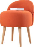 Tumba Hanah Home Corvile 209FLF1149, oranž v., 48 cm x 42 cm x 47 cm