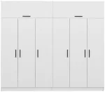 Riidekapp Kalune Design Kale 3932, valge v., 52 cm x 270 cm x 255 cm