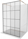 Du&scaron;isein Mexen Kioto Walk-In, 140 cm x 200 cm, must/roosa kuld