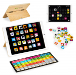 Magnetiline tahvel EcoToys Educational Tablet, EN, mitmev&auml;rviline, 85 tk