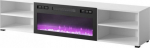 TV-laud Cama Meble Polo, valge v./must v., 180 cm x 33 cm x 39 cm