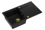 K&ouml;&ouml;givalamu Quadron Evan 111, graniit, 86 cm x 50 cm x 21 cm, kuldne v./must v.