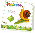 Paberkujukeste valmistamise komplekt, tigu Creagami Origami S, kollane/roheline/oranž