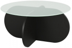 Kohvilaud Kalune Design Bubble, must v., 75 cm x 75 cm x 35 cm