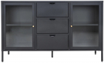 Kummut House Nordic Dalby 3001056, must v., 85 cm x 140 cm x 40 cm