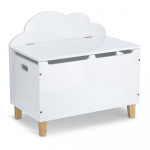 M&auml;nguasjade kast Zeller Cloud, valge v./puidu v., 60 x 34.5 x 56 cm