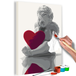 Maalimine numbrite j&auml;rgi Artgeist Angel (Red Heart) MA_0114, 40 x 60 cm