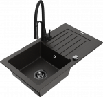 K&ouml;&ouml;givalamu koos kraaniga Mexen Pablo Aster, graniit, 75.2 cm x 43.6 cm x 16.1 cm, metallic black / gold