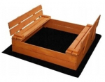 Liivakast Springos PS180l, 180 x 180 cm, kaanega, pruun v., 35 kg