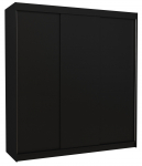 Riidekapp ADRK Megan 200, must v., 58 cm x 200 cm x 215 cm