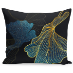 Dekoratiivpadjap&uuml;&uuml;r Mariall JMC-104, kuldne/must/tumesinine - navy, 50 cm x 60 cm