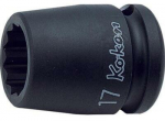 Kaheteistk&uuml;mne nurgaga pea Koken 14405M, 24 mm, 1/2"