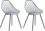 Toolide komplekt Beliani Canton, hall v., 52 cm x 46 cm x 86 cm, 2 tk