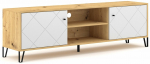 TV-kapp Bilbao BO02, tamm v./valge v., 183.4 cm x 40 cm x 55.2 cm