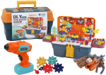 Klotside komplekt koos kruvikeerajaga Lean Toys, 298 tk, mitmev&auml;rviline