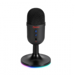 Kondensaatormikrofon Marvo MIC-06 RGB, must v.