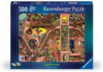 Pusle Ravensburger Ludicrous Library, 36 cm x 49 cm, 500 tk, mitmev&auml;rviline