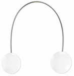 Magnetiga kardinahoidja, 4 cm, valge