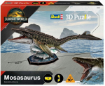 3D-pusle Revell Jurassic World Rebirth Mosasaurus, 59.2 cm x 22.4 cm, 83 tk, mitmev&auml;rviline