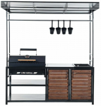 Grill DM Grill Modular BBQ WoodLine, pruun v./must v., 60 cm