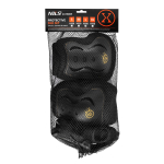 Laste kaitsmete komplekt Nils Extreme H320 Fly, M, kuldne v./must v.
