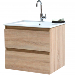 Vannitoakapp valamuga Sanibell Online, tamm v., 45.5 cm x 61 cm x 54.5 cm