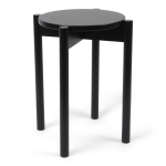 Taburet Domoletti Vulcano 53000012044, must v., 36 cm x 36 cm x 45 cm