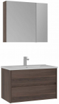 Vannitoa m&ouml;&ouml;bli komplekt Kalune Design Side 85 v2-798, p&auml;hklipuu v., 45 cm x 85 cm x 52 cm