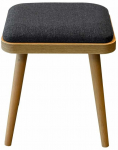 Taburet Kalune Design Vina Mini 1053, antratsiit v./tamm v., 33 cm x 40 cm x 46 cm, 2 tk
