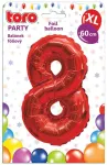 Fooliumist &otilde;hupall number XL 8, punane v.
