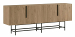 Konsoollaud Kalune Design Eldia, tamm v./must v., 40 cm x 200 cm x 77.9 cm